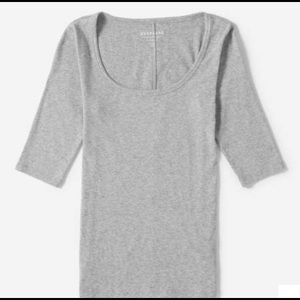 Pima Micro Rib Scoop-Neck